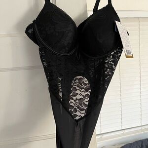 RACHEL Rachel Roy Black Lace Bodysuit
